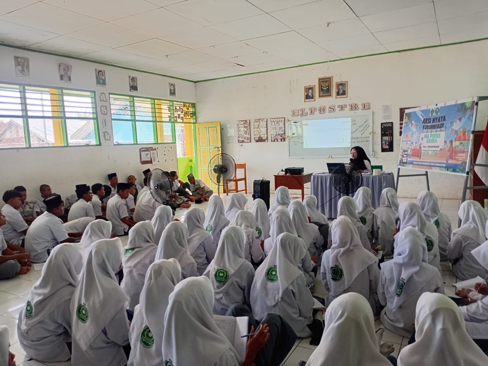 Hari Pertama Aksi Nyata Kokurikuler MA Pergis Ganra Hadirkan Materi Kewirausahaan